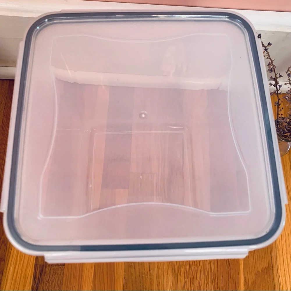 Clear Plastic Storage Container Sealing Snap Lid Food Grade